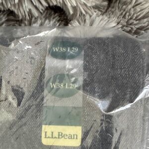 L.L. Bean Men's Straight Jeans - Dark Gray (Size 38x29)